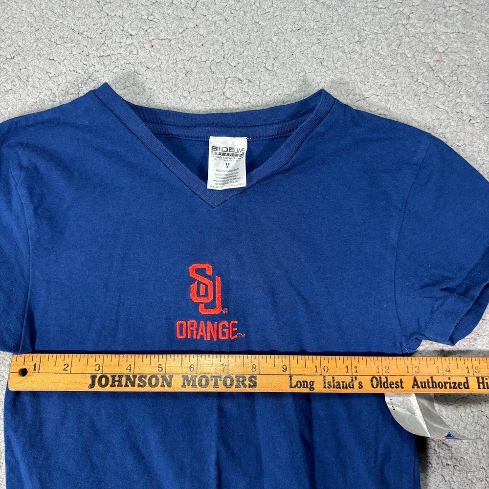 Syracuse Orange Shirt Girls M Blue Sideline Apparel Athletic Outdoor Gym - Picture 7 of 9